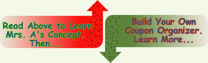 Learn Mrs. A's Coupon Organizing Concept
